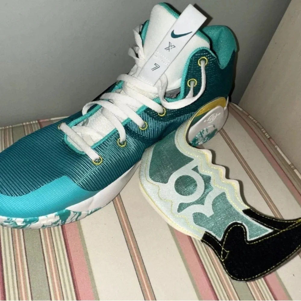 “NWOT” Nike KD Trey 5 X Basketball Shoes Clear Jade Teal Sail DD9538-300 Size 18